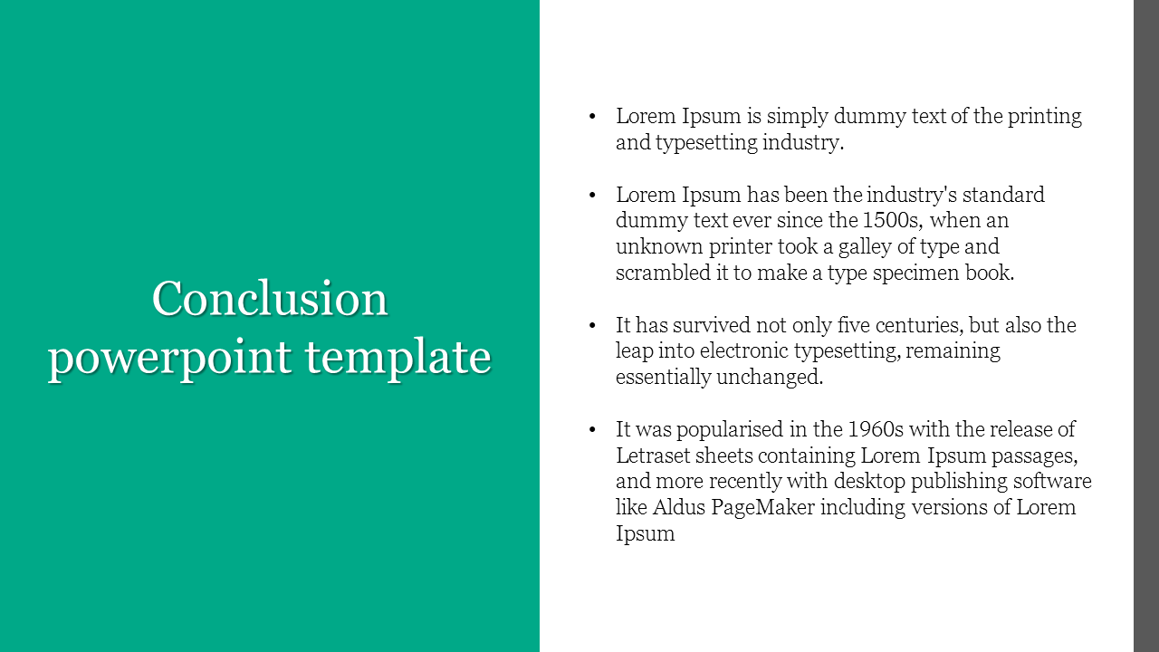 Conclusion powerpoint template